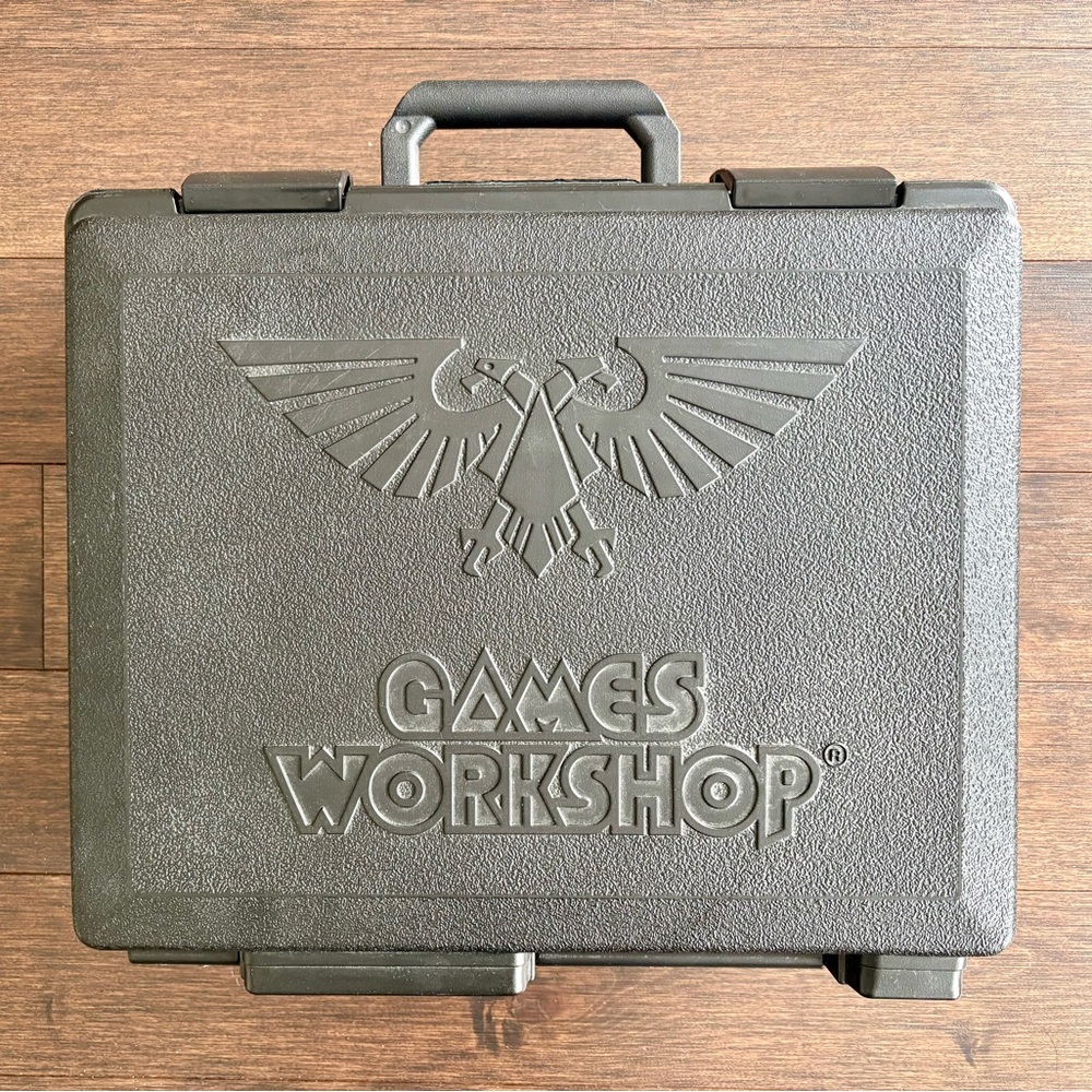 Games Workshop Warhammer 40k Miniature 2 Tier Carry Case Storage Red Foam Trays